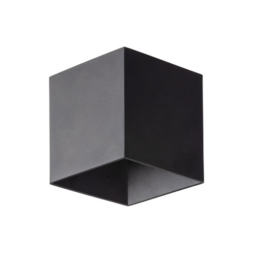 CUBE BLACK Kinkiet ogrodowy LED IP 54 18182 TK Lighting Czarny Transparentny elewacyjny