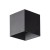 CUBE BLACK Kinkiet ogrodowy LED IP 54 18182 TK Lighting Czarny Transparentny elewacyjny