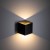 CUBE BLACK Kinkiet ogrodowy LED IP 54 18182 TK Lighting Czarny Transparentny elewacyjny
