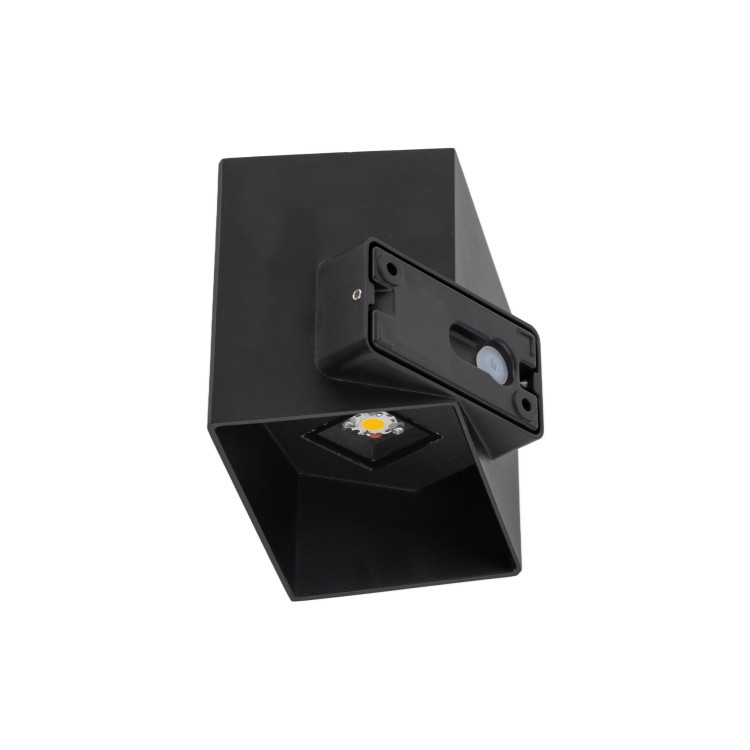 CUBE BLACK Kinkiet ogrodowy LED IP 54 18182 TK Lighting Czarny Transparentny elewacyjny