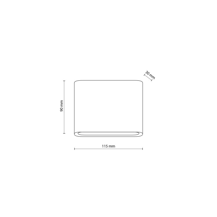 ARWENA S BLACK Kinkiet ogrodowy IP 54 18184 TK Lighting Czarny Biały elewacyjny