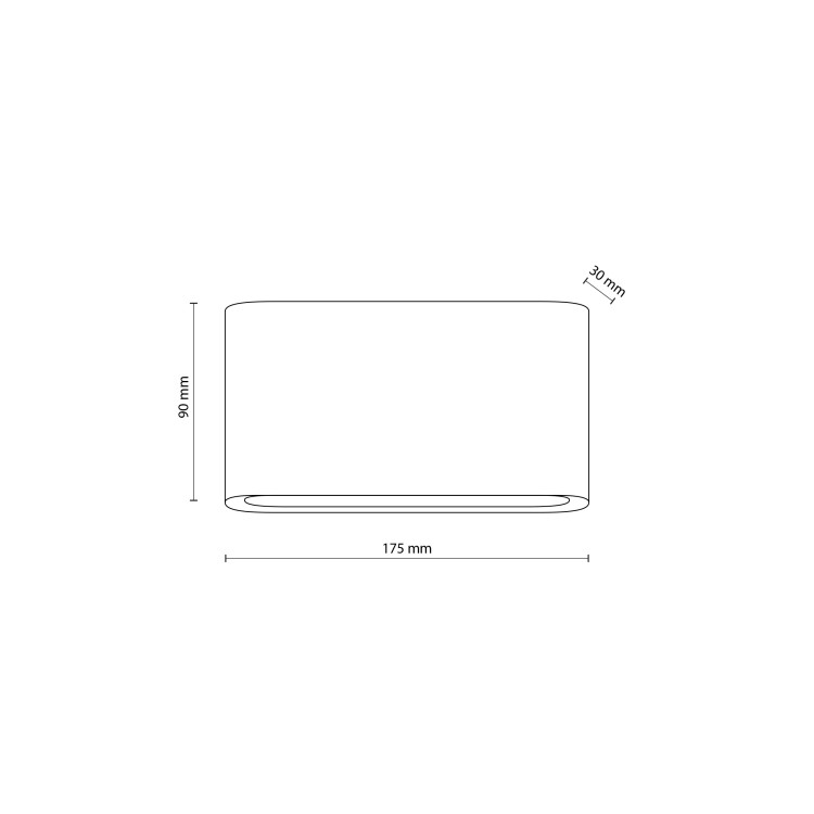 ARWENA M BLACK Kinkiet ogrodowy IP 54 18185 TK Lighting Czarny Biały elewacyjny