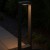 ARIUS M BLACK Lampa ogrodowa IP 54 19000 TK Lighting Czarny Transparentny Słupek