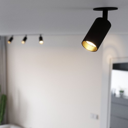 AMIS BLACK 1XGU10 podtynkowy 10806 TK Lighting Czarny Czarny