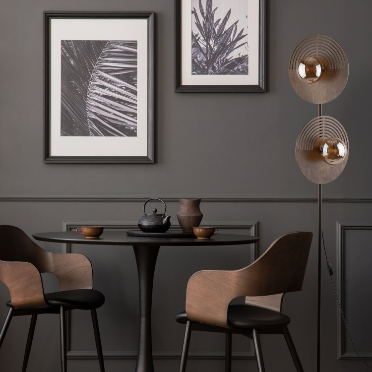 LUNAR WOOD Lampa podłogowa 2XG9 16135 TK Lighting Dąb Biały