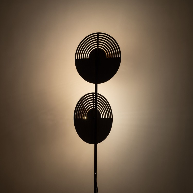 LUNAR WOOD Lampa podłogowa 2XG9 16135 TK Lighting Dąb Biały