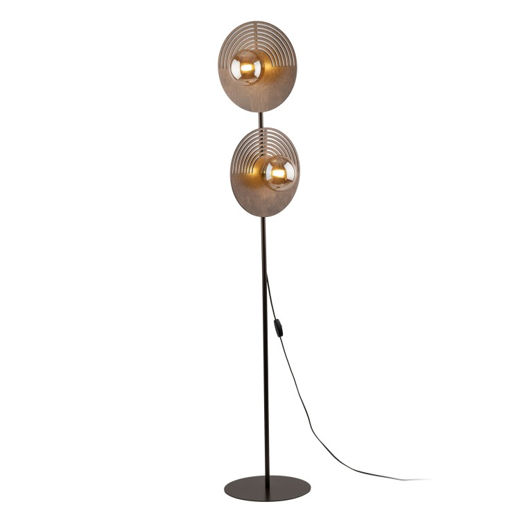 LUNAR WOOD Lampa podłogowa 2XG9 16135 TK Lighting Dąb Biały