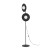 SLATE BLACK GLASS Lampa podłogowa 2XG9 16136 TK Lighting Czarny Biały