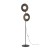 SLATE BLACK GLASS Lampa podłogowa 2XG9 16136 TK Lighting Czarny Biały