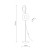 SLATE BLACK GLASS Lampa podłogowa 2XG9 16136 TK Lighting Czarny Biały