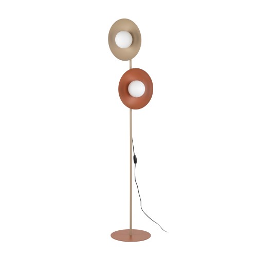 SLATE MIX GLASS Lampa podłogowa 2XG9 16138 TK Lighting Mix Biały