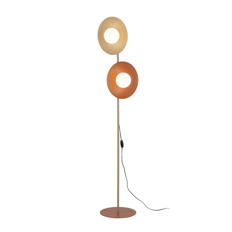 SLATE MIX GLASS Lampa podłogowa 2XG9 16138 TK Lighting Mix Biały