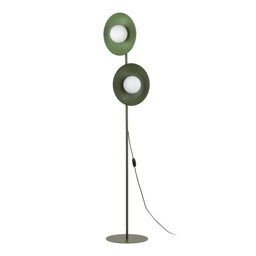 SLATE MIX GLASS Lampa podłogowa 2XG9 16139 TK Lighting Zielony Biały