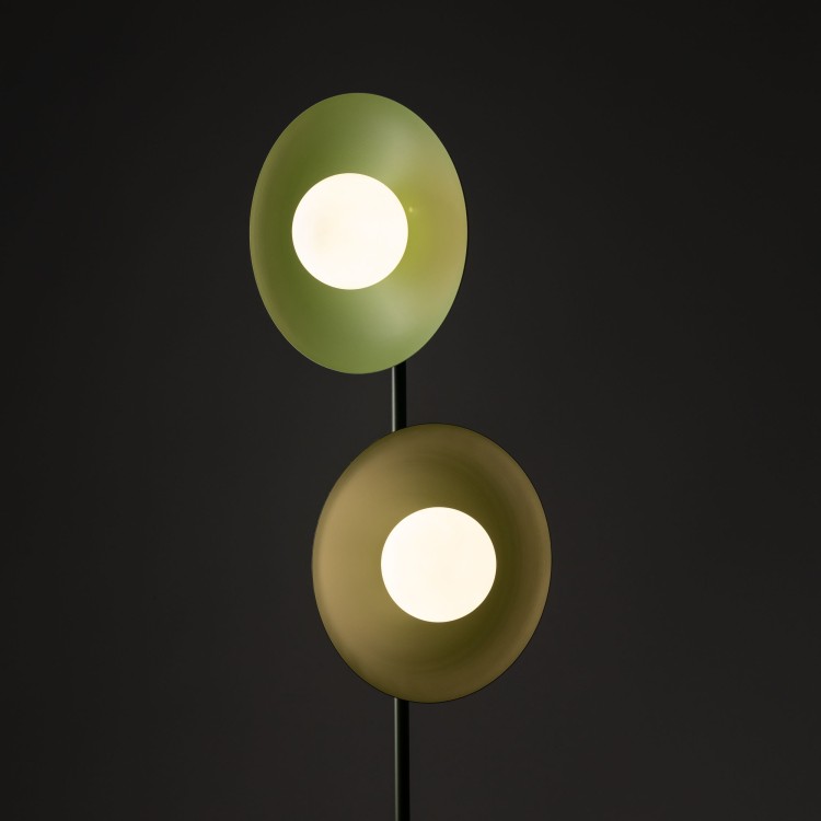 SLATE MIX GLASS Lampa podłogowa 2XG9 16139 TK Lighting Zielony Biały