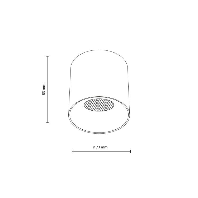 BLAZE BLACK CCT 12W 18158 TK Lighting Czarny Czarny