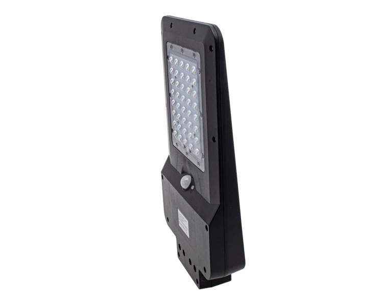 Lampa uliczna parkingowa solarna z czujnikiem ruchu i zmierzchu SOLAR LED STREET 15W Eko-Light Milagro EKO2028 1650lm parkowa z akumulatorem 4000K IP65 barwa neutralna