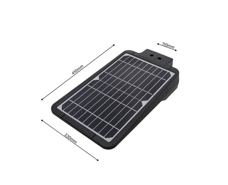 Lampa uliczna parkingowa solarna z czujnikiem ruchu i zmierzchu SOLAR LED STREET 15W Eko-Light Milagro EKO2028 1650lm parkowa z akumulatorem 4000K IP65 barwa neutralna