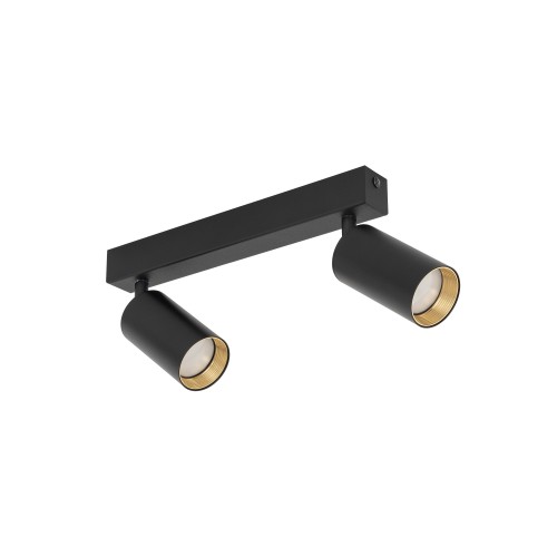 AMIS BLACK Lampa sufitowa 2 10633 TK Lighting Czarny Złoty, Czarny