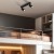 AMIS BLACK Lampa sufitowa 2 10633 TK Lighting Czarny Złoty, Czarny