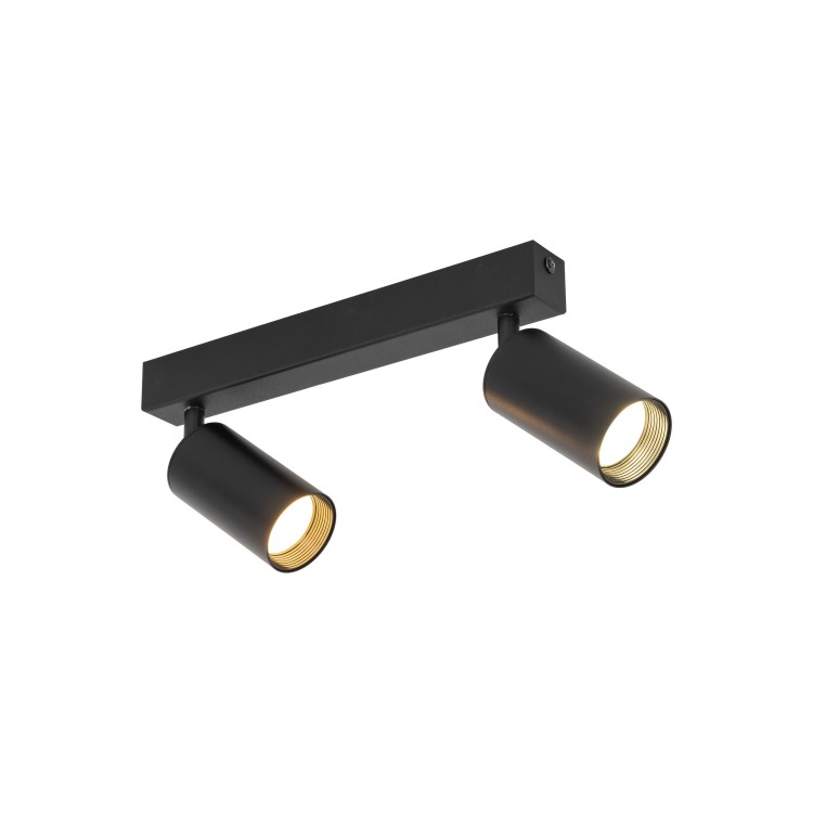 AMIS BLACK Lampa sufitowa 2 10633 TK Lighting Czarny Złoty, Czarny