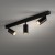 AMIS BLACK Lampa sufitowa 3 10634 TK Lighting Czarny Złoty, Czarny