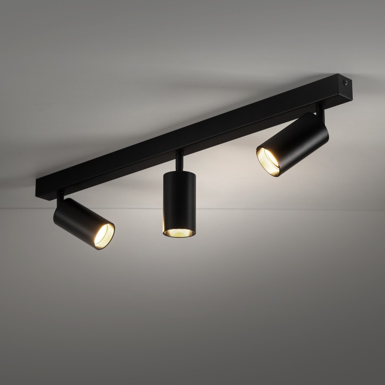 AMIS BLACK Lampa sufitowa 3 10634 TK Lighting Czarny Złoty, Czarny