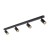 AMIS BLACK Lampa sufitowa 4 10635 TK Lighting Czarny Złoty, Czarny