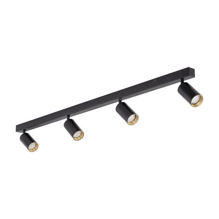 AMIS BLACK Lampa sufitowa 4 10635 TK Lighting Czarny Złoty, Czarny