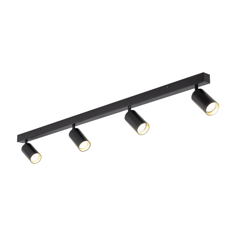 AMIS BLACK Lampa sufitowa 4 10635 TK Lighting Czarny Złoty, Czarny