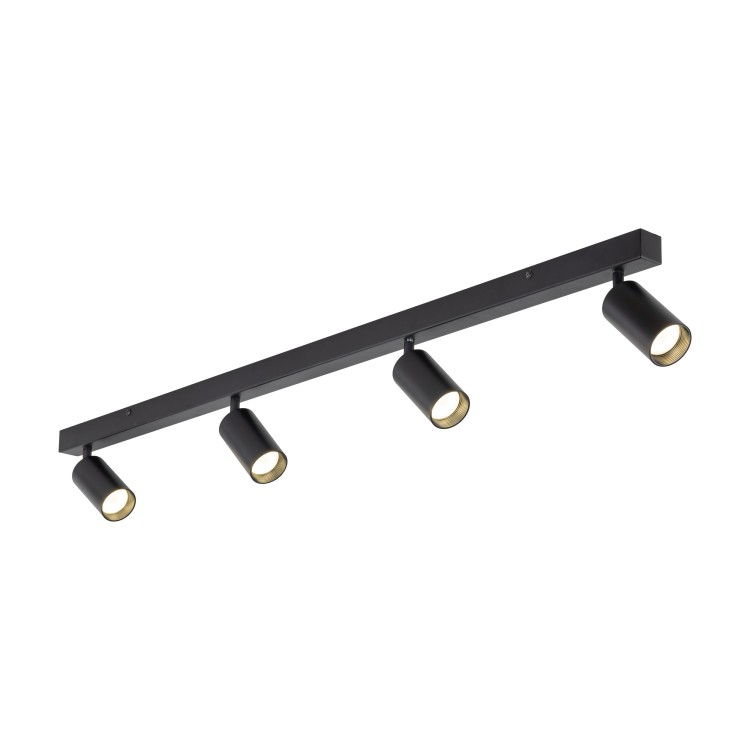 AMIS BLACK Lampa sufitowa 4 10635 TK Lighting Czarny Złoty, Czarny