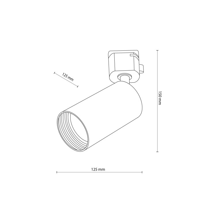 TRACER AMIS BLACK 1XGU10 10646 TK Lighting Czarny Czarny
