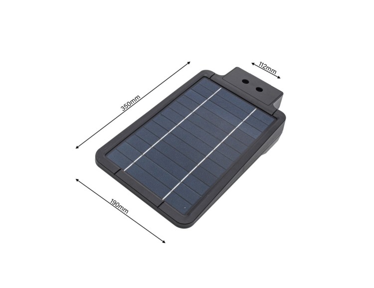 Lampa uliczna parkingowa solarna z czujnikiem ruchu i zmierzchu SOLAR LED STREET 8W Eko-Light Milagro EKO2011 850lm parkowa z akumulatorem 4000K IP65 barwa neutralna