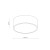 LIVO WHITE M 3XE27 IP54 10985 TK Lighting Biały Biały