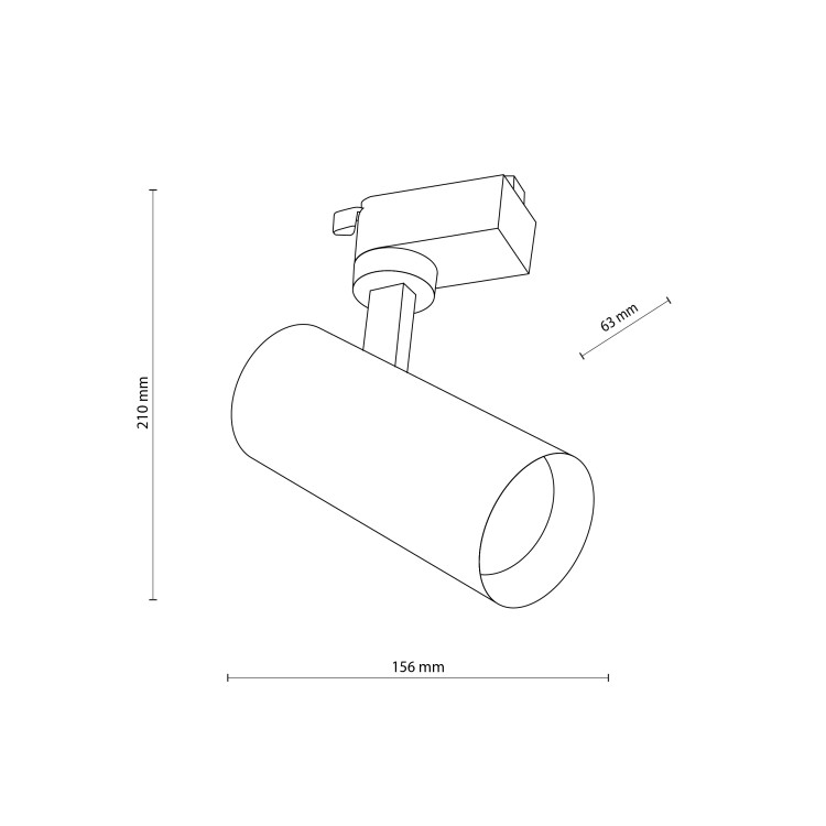 TRACER WHITE CCT 10W 18179 TK Lighting Biały Transparentny