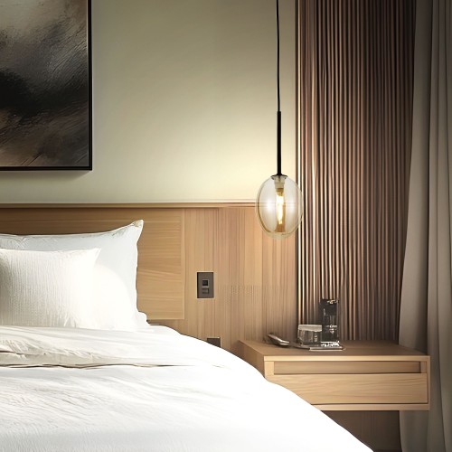 PEARL COGNAC Lampa wisząca 1XG9 10831 TK Lighting Czarny Koniak