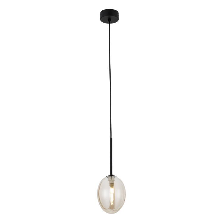 PEARL COGNAC Lampa wisząca 1XG9 10831 TK Lighting Czarny Koniak