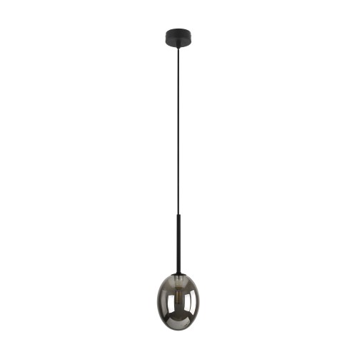 PEARL BLACK Lampa wisząca 1XG9 10827 TK Lighting Czarny Grafitowy