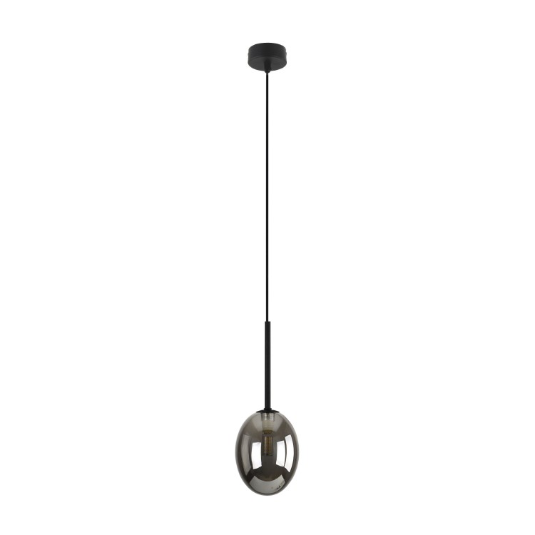 PEARL BLACK Lampa wisząca 1XG9 10827 TK Lighting Czarny Grafitowy