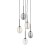 PEARL MIX Lampa wisząca 5XG9 10844 TK Lighting Czarny Multikolor