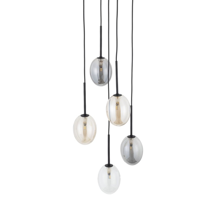 PEARL MIX Lampa wisząca 5XG9 10844 TK Lighting Czarny Multikolor