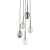 PEARL MIX Lampa wisząca 5XG9 10844 TK Lighting Czarny Multikolor