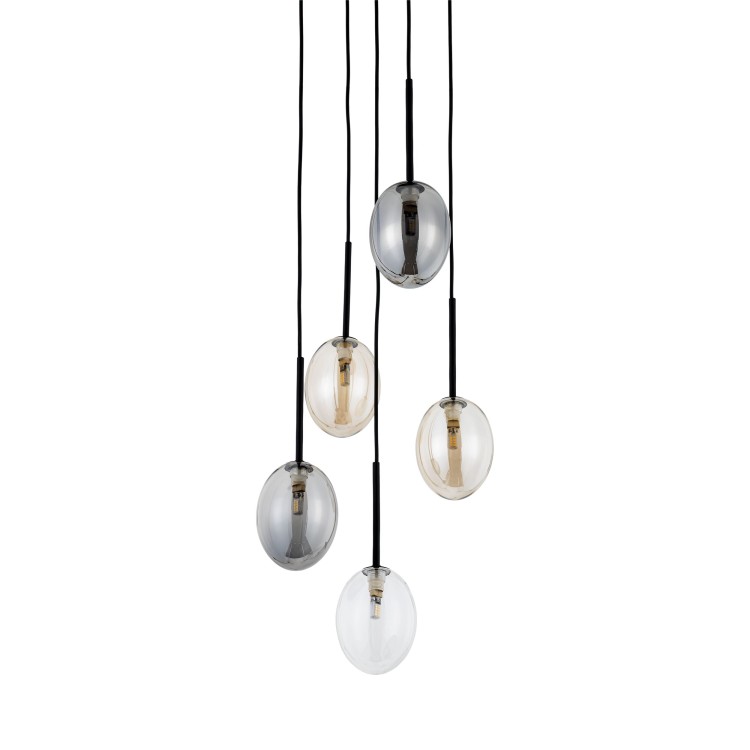 PEARL MIX Lampa wisząca 5XG9 10844 TK Lighting Czarny Multikolor