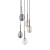 PEARL MIX Lampa wisząca 5XG9 10844 TK Lighting Czarny Multikolor