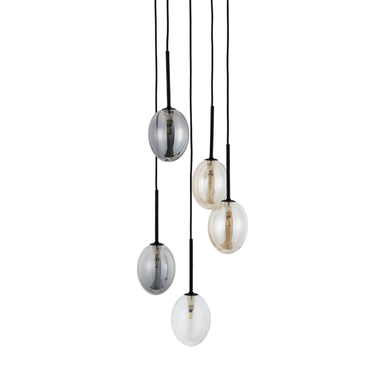 PEARL MIX Lampa wisząca 5XG9 10844 TK Lighting Czarny Multikolor