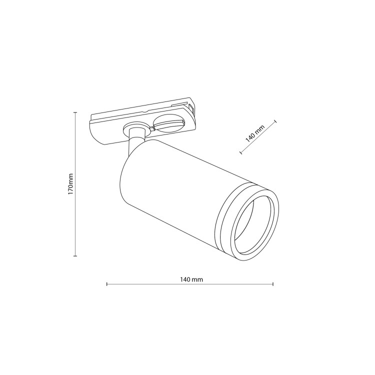 TRACER RING WHITE SLIM 10028 TK Lighting Biały Biały