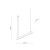 LUXE WHITE CCT Lampa wisząca 18174 TK Lighting Biały Biały