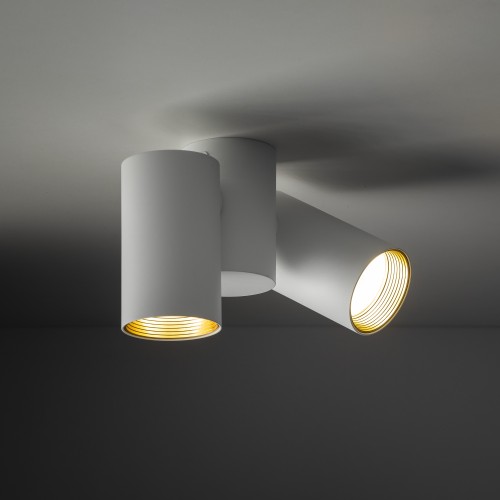 AMIS WHITE Downlight 2XGU10 10975 TK Lighting Biały Biały, Złoty