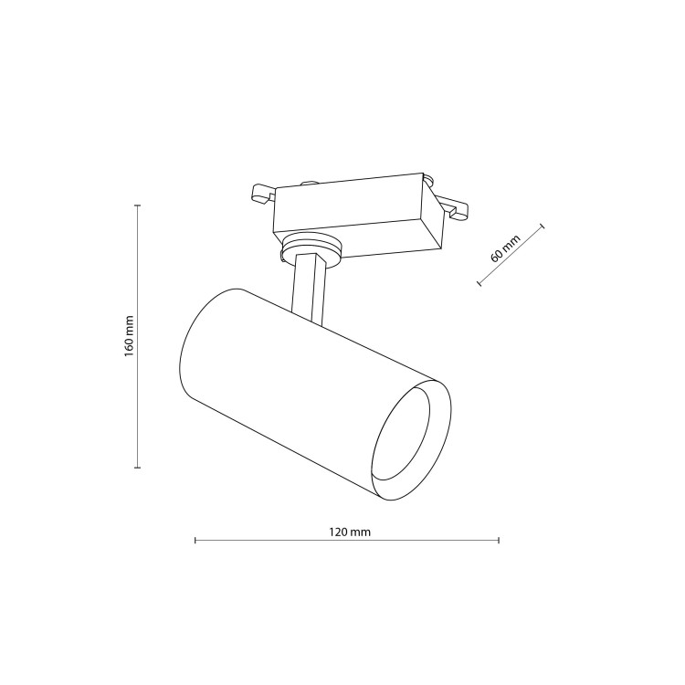 TRACER BLACK GU10 10971 TK Lighting Czarny Czarny