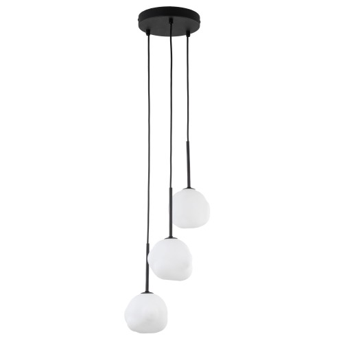 MISTY Lampa wisząca 3XG9 11018 TK Lighting Czarny Biały