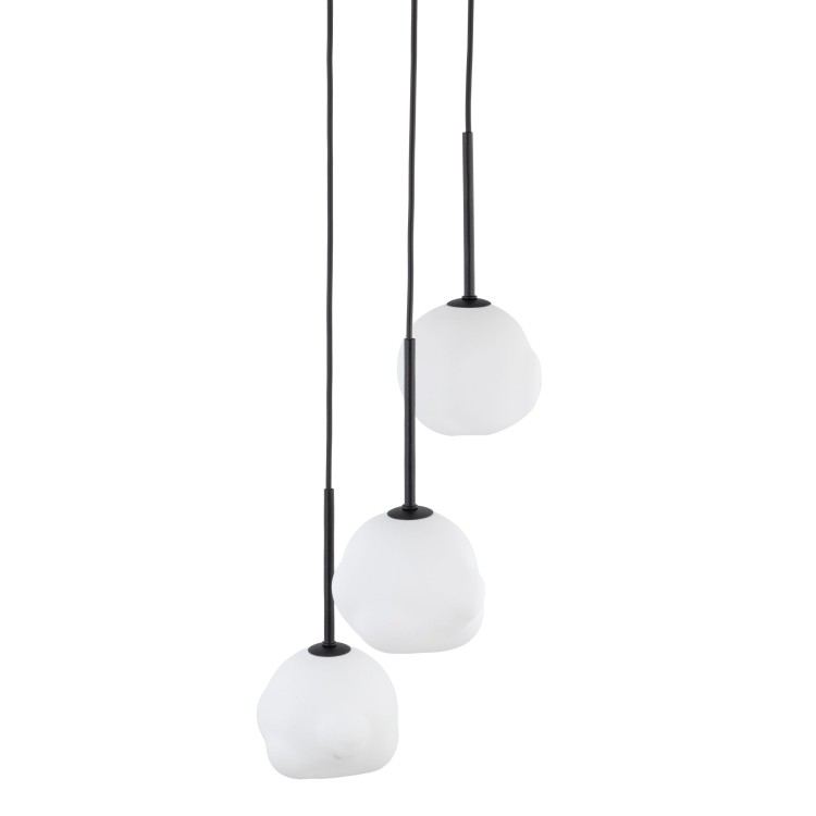 MISTY Lampa wisząca 3XG9 11018 TK Lighting Czarny Biały
